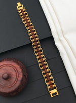 Mystic Aura-Plated Rudraksha Bracelet